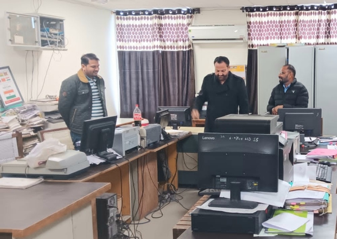 The Additional Deputy Commissioner made a surprise check of the Deputy Commissioner's office